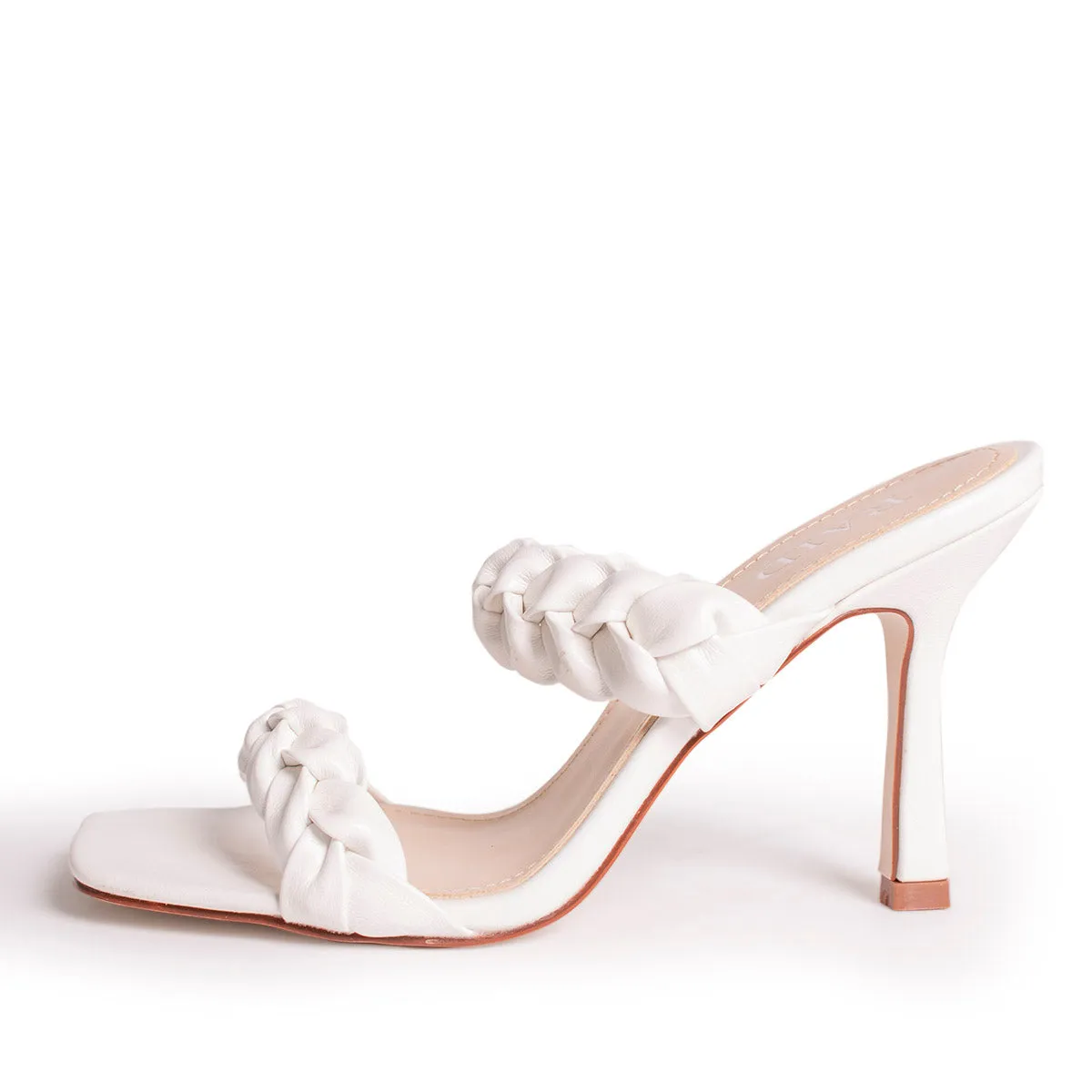 RAID Gemma Heeled Mule in White