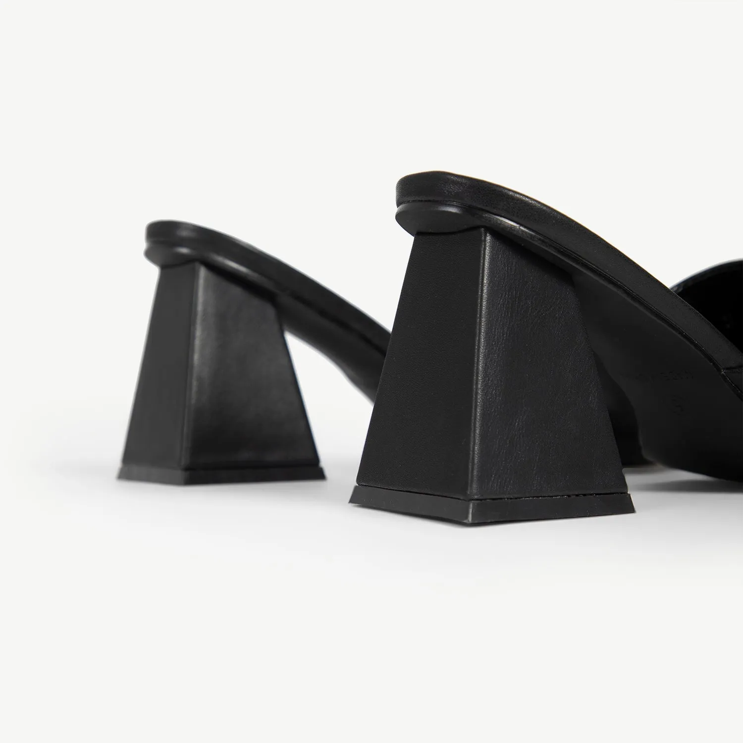 RAID Khloe Block Heeled Mule in Black