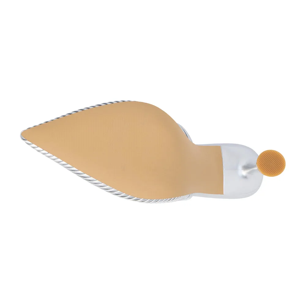 Raina Embossed Pointed Toe Mules