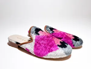 Rounded Mule Pewter & Pink