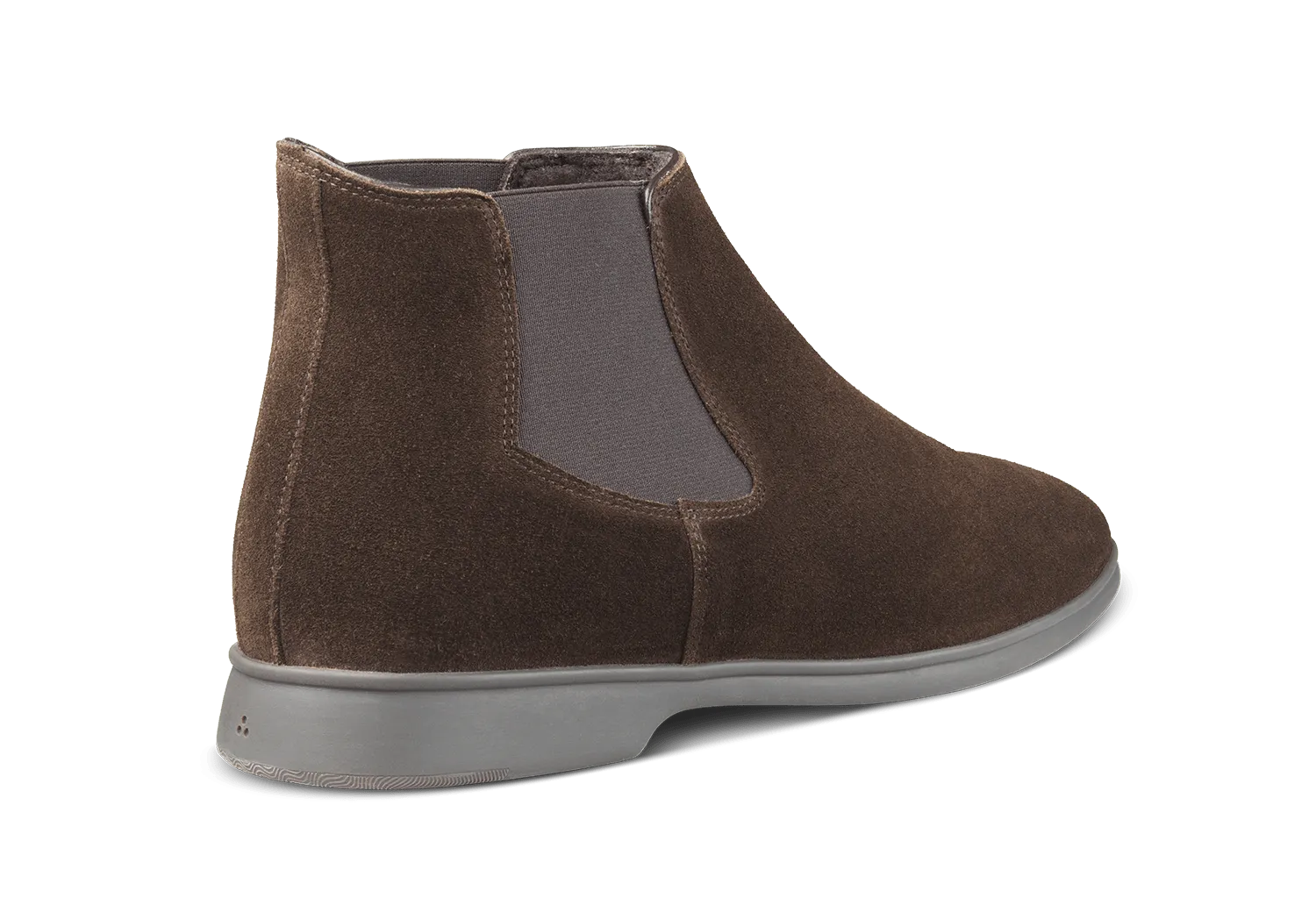 Rover Boots in Dark Brown Glove Suede with Shearling Lining