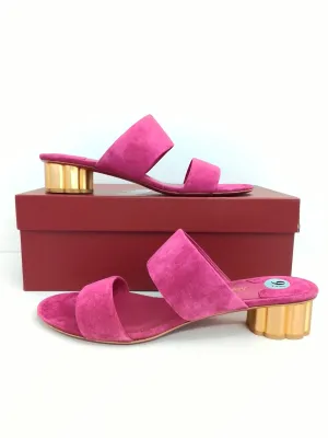 Salvatore Ferragamo Women's Belluno New Blush Patent Calf Size 9.5 B