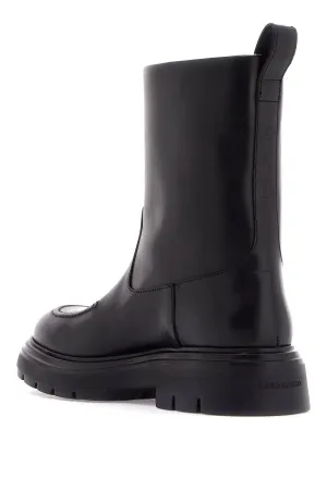 SHEARLING-LINED ANKLE BOOTS