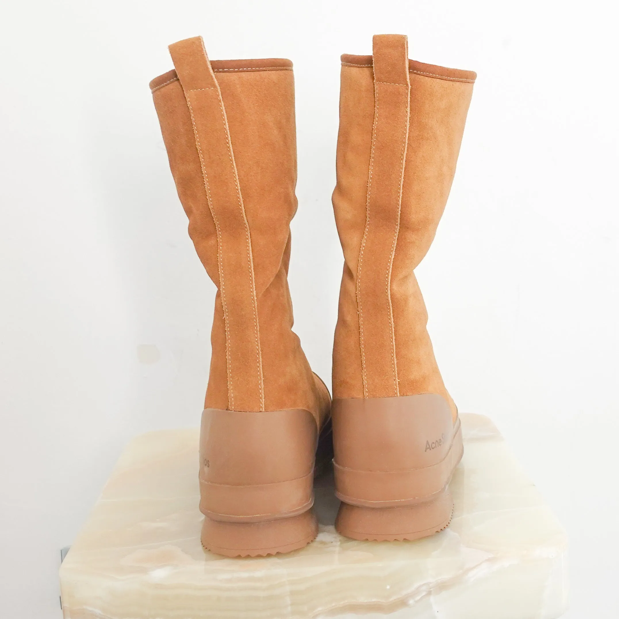 Shearling lined suede boots RRP £800