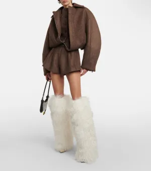 Shearling Over-the-knee Women's Boots