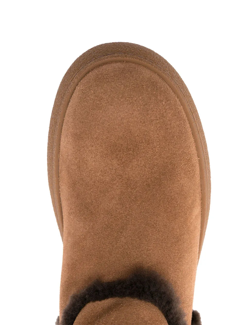 Shearling suede ankle boots