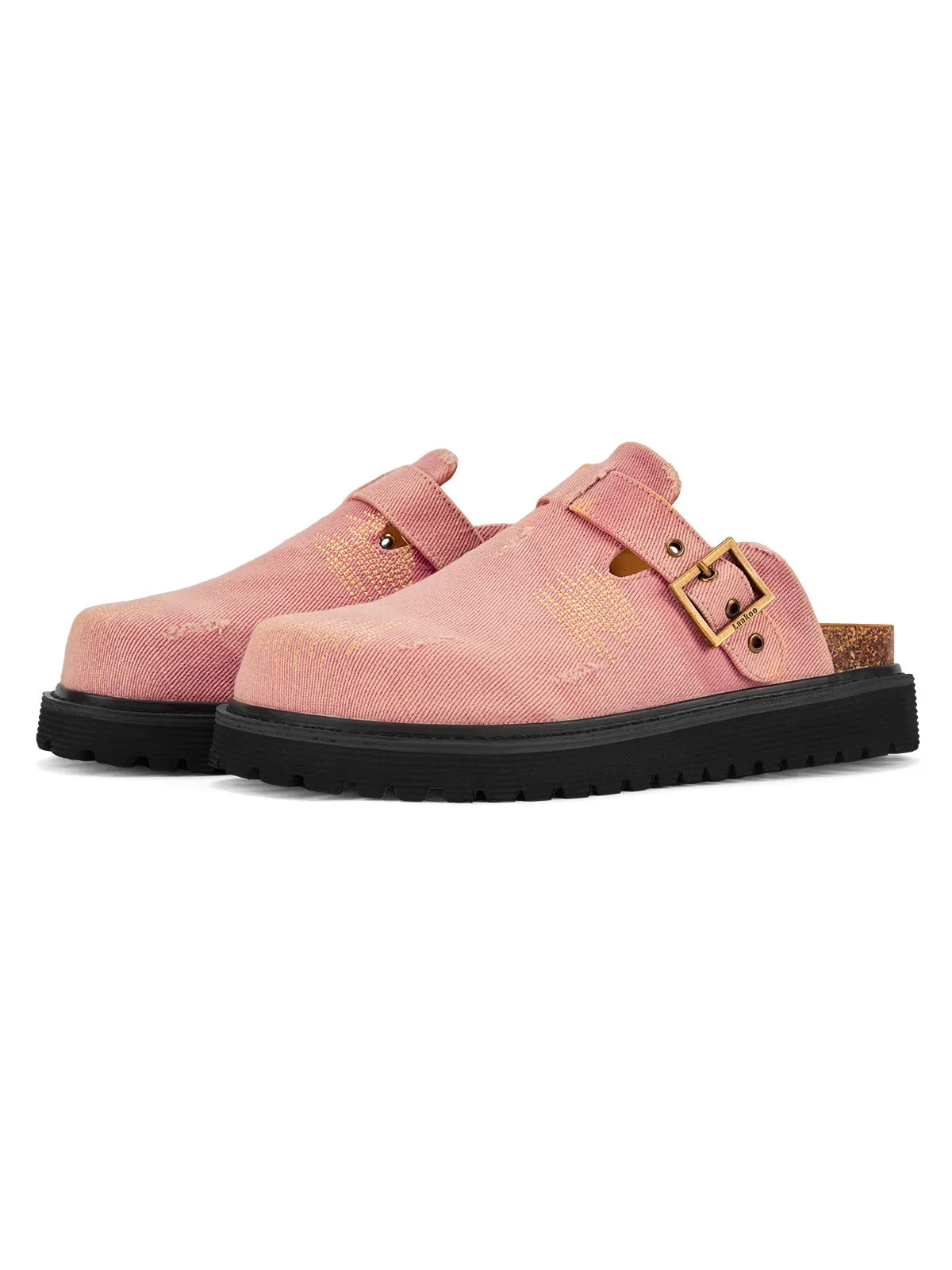 Thesupermade Vintage Denim Embroidered Birkenstocks - 2231