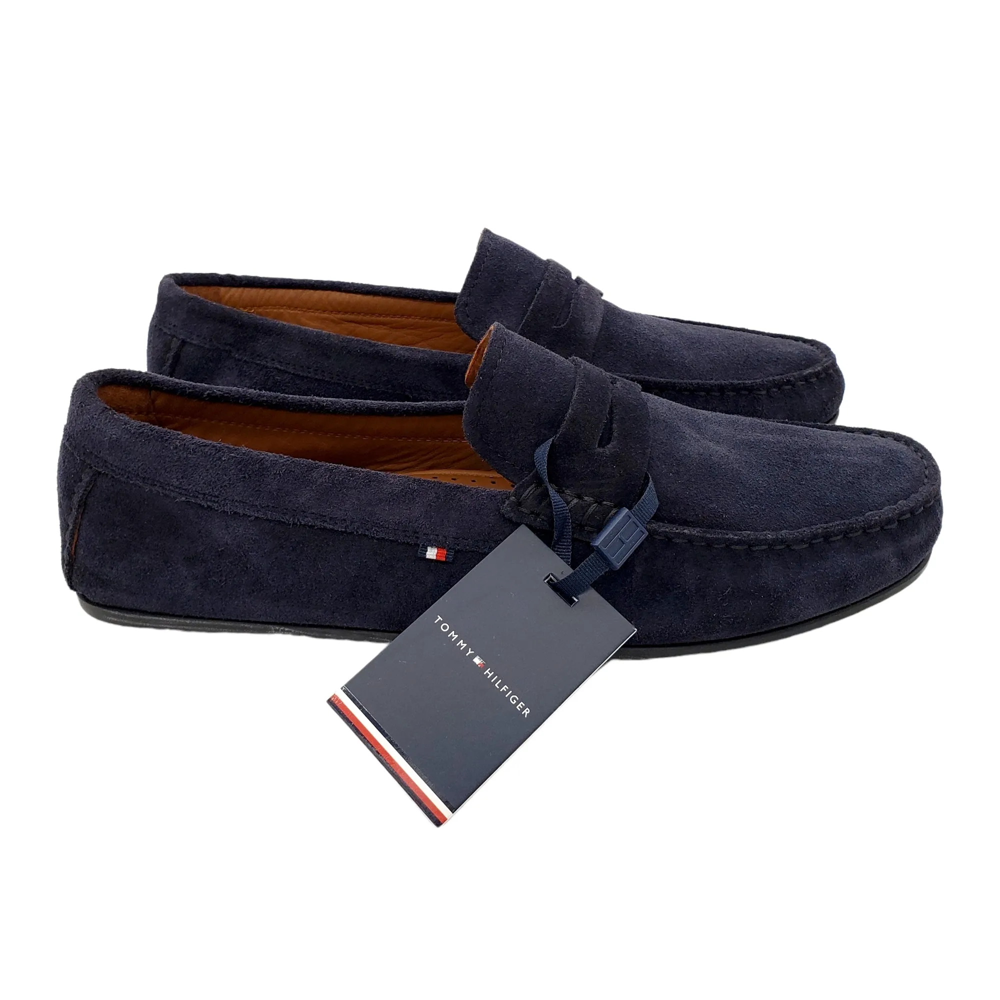 Tommy Hilfiger Navy Suede Driving Shoes