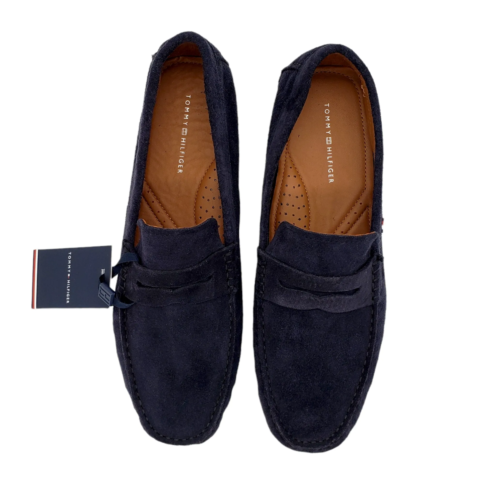 Tommy Hilfiger Navy Suede Driving Shoes