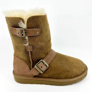 UGG Classic Short Dylan Womens Sheepskin Suede Winter Fur Boots