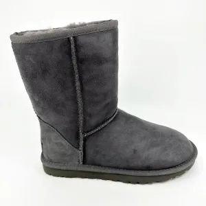 UGG Classic Short Grey Womens Size 6 Sheepskin Suede Boots