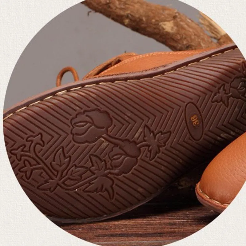 Vintage Soft Leather Ankle Boots
