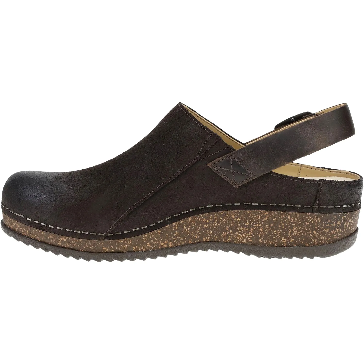 Women's Dansko Merrin Chocolate Burnished Suede