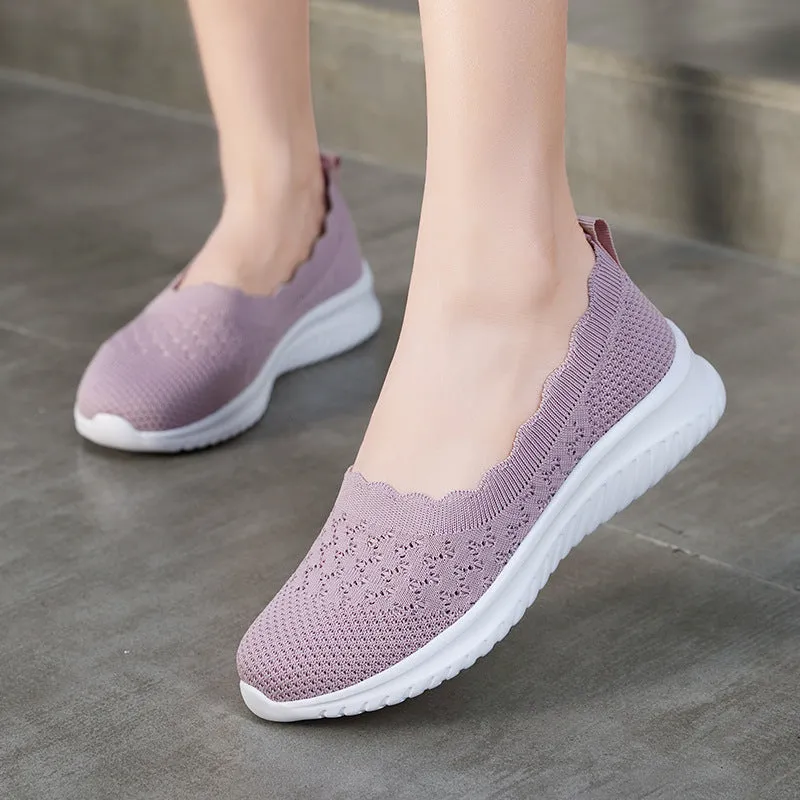 Women's Knit Slip on Loafers