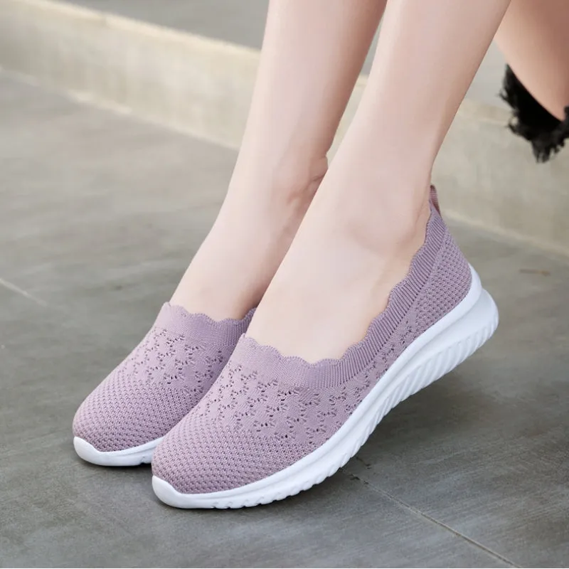 Women's Knit Slip on Loafers