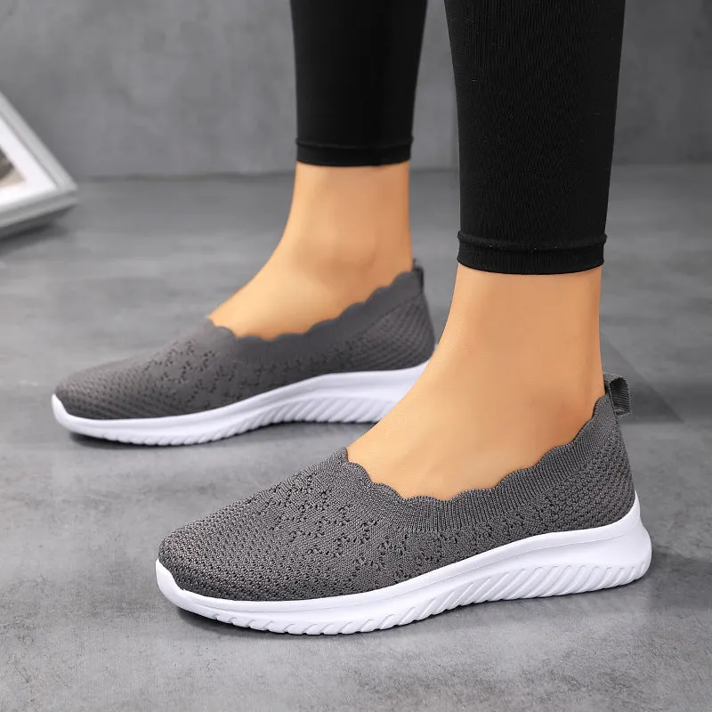Women's Knit Slip on Loafers