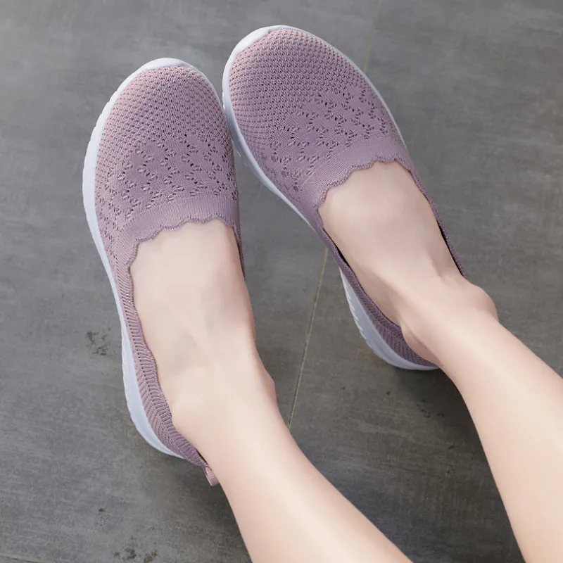 Women's Knit Slip on Loafers