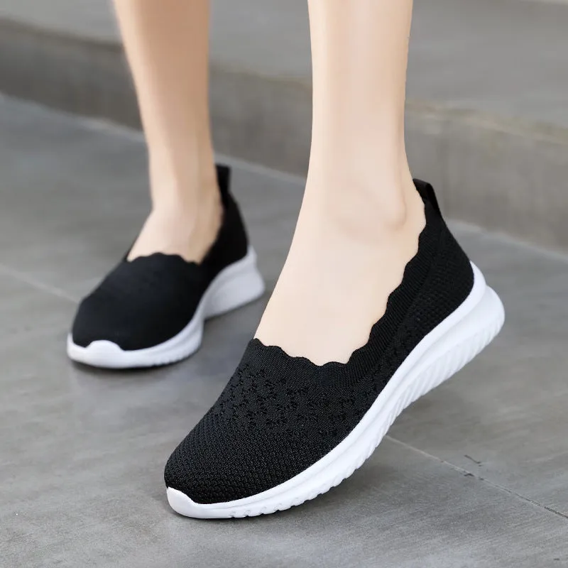 Women's Knit Slip on Loafers
