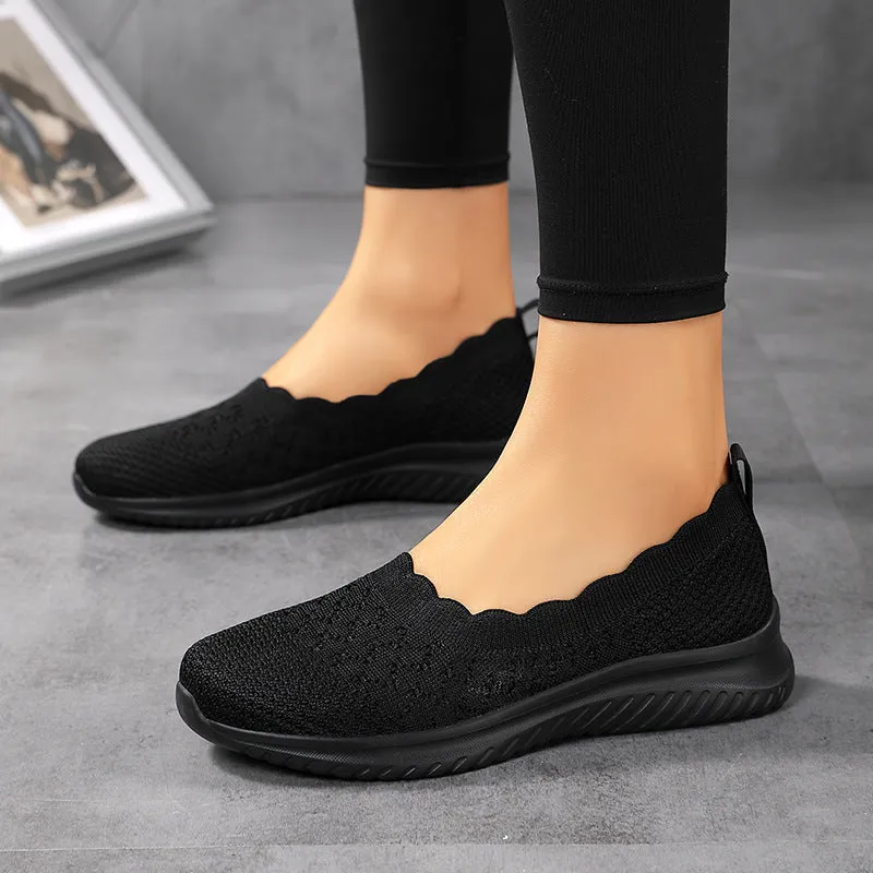 Women's Knit Slip on Loafers