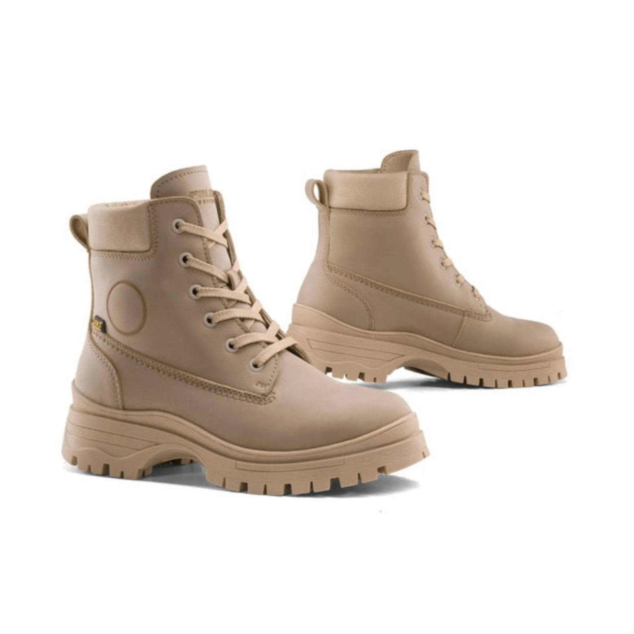 ZARAH CAMEL - Lady Leather Waterproof Motorcycle Boots
